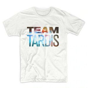 Doctor Who BBC Team Tardis White T-Shirt  Size XL